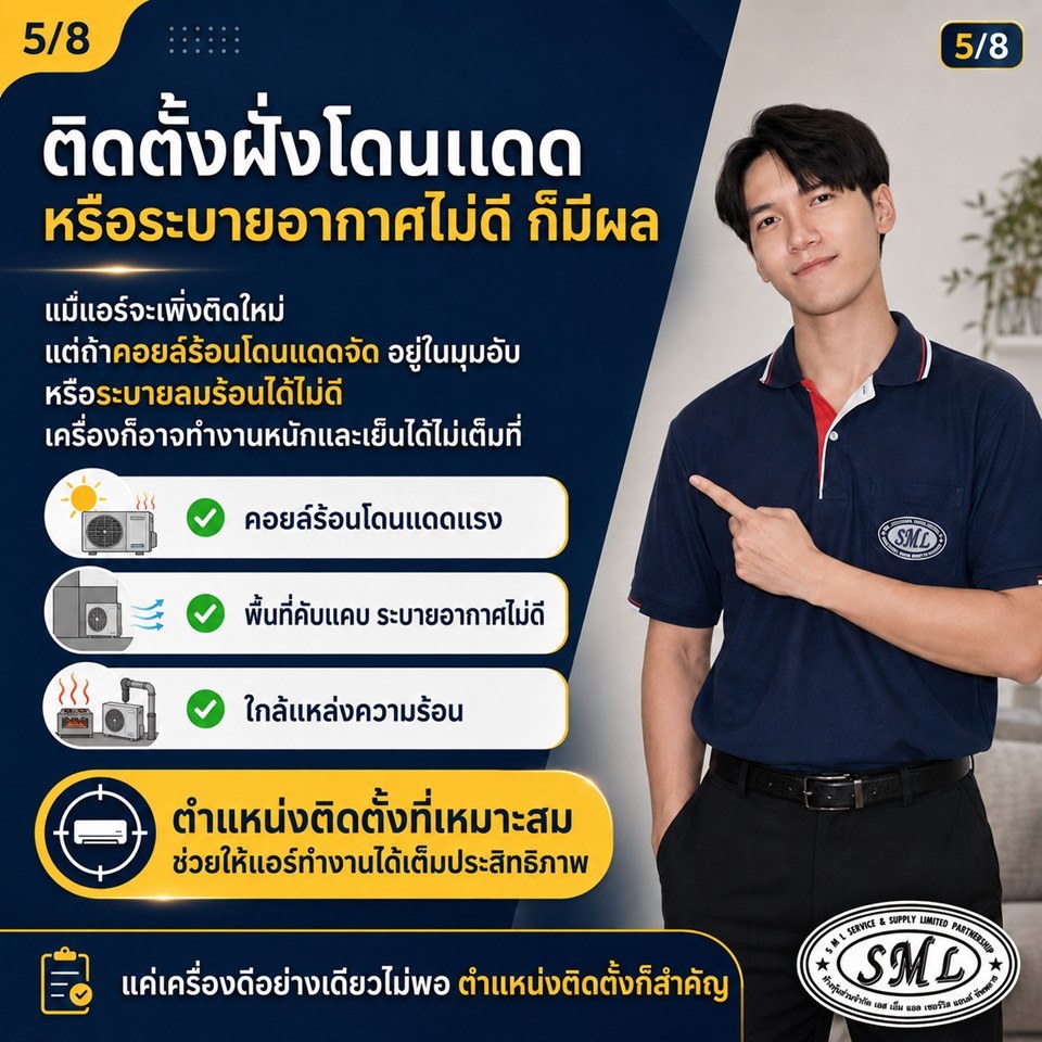 แอร์ติดตั้งใหม่ได้ไม่นาน แต่ทำไมไม่เย็น? ภาพที่ 5